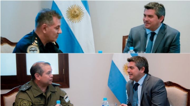 Con la Federal y Gendarmería, Orrego habló de narcotráfico, trata de personas y contrabando