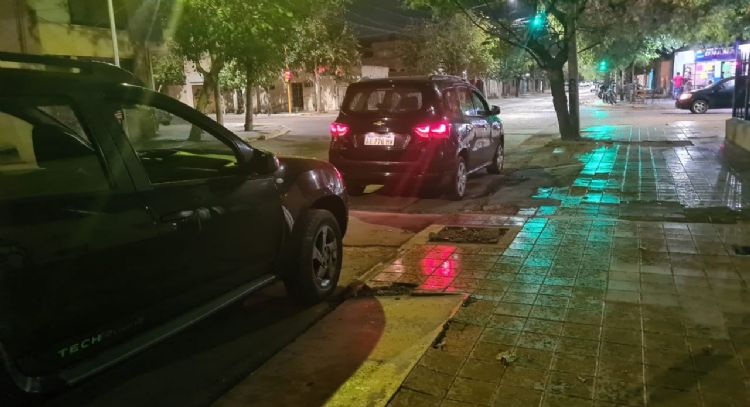 La lluvia tomó el protagonismo de la noche del miércoles en San Juan