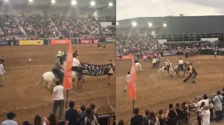 Activistas fueron echados 'a patadas' después de interrumpir una exposición de caballos en La Rural